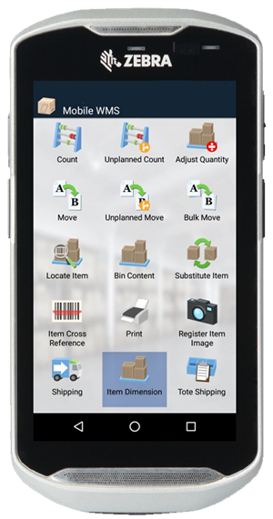 1.item dimensions in mobile wms 1 bc nav