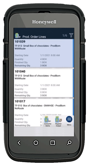 4.production in mobile wms for bc nav 5