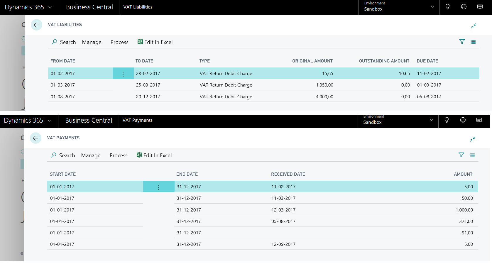  Dynamics 365 Business Central Making Tax Digital VAT Liabilities & VAT Payments