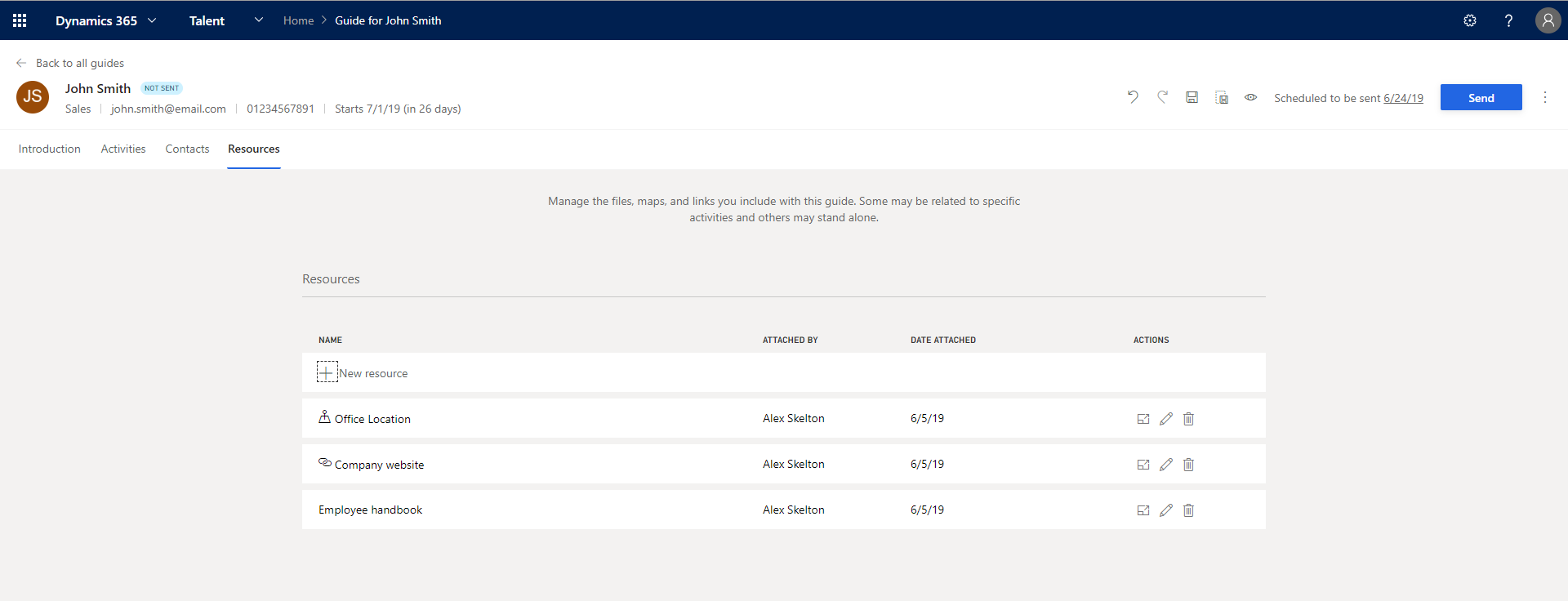 How to: Engage employees from day one through a seamless onboarding experience with Microsoft Dynamics 365 for Talent 7 7. Resources
