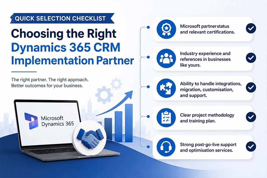 A Quick Selection Checklist for Choosing the Right Dynamics 365 CRM Implementation Partner