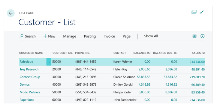 Microsoft Dynamics 365 Business Central