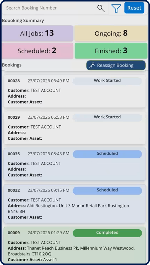 MaxField: Field Service Execution, Simplified 1 Maxfield Booking Dashboard