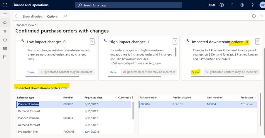 Copilot capabilities in finance and operations apps