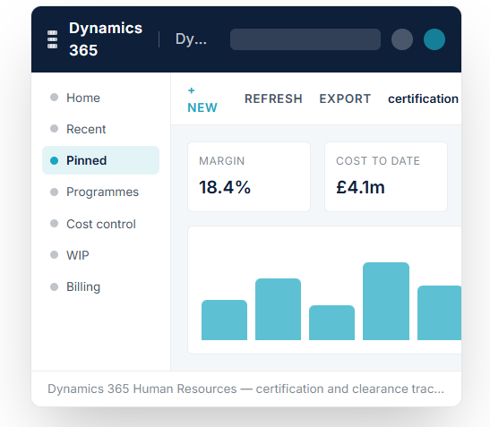 Microsoft Dynamics 365 for Aerospace & Defence 6 Human Resources
