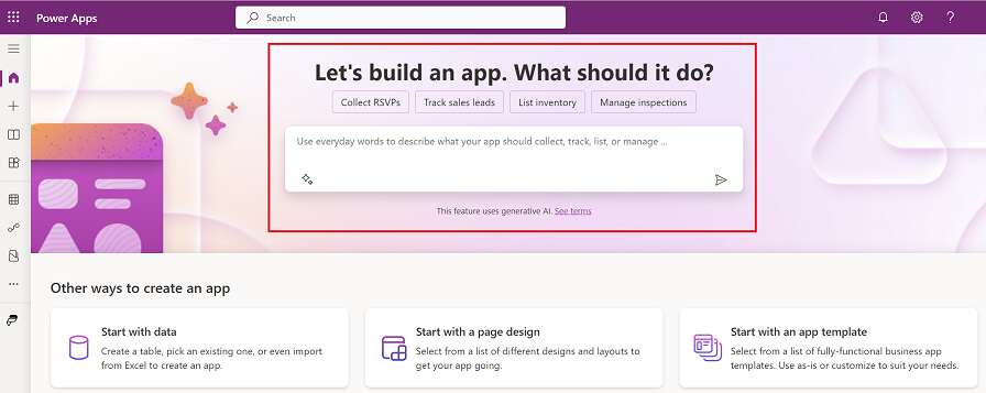 PowerApps-Copilot-Build Apps Through Conversations