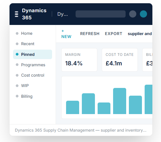 Microsoft Dynamics 365 for Aerospace & Defence 5 Supply chain management