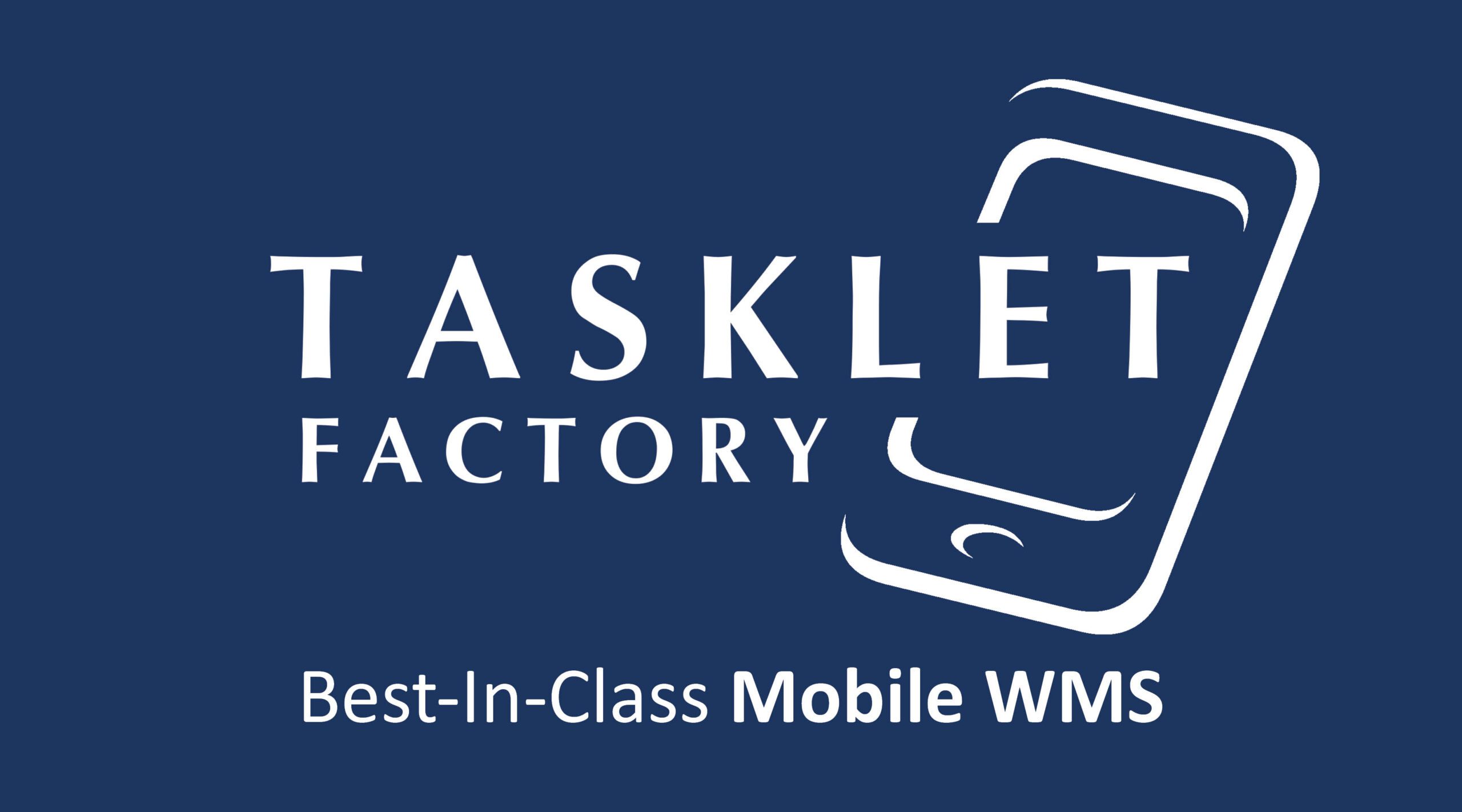 Tasklet Factory Logo White Blue Best In Class scaled