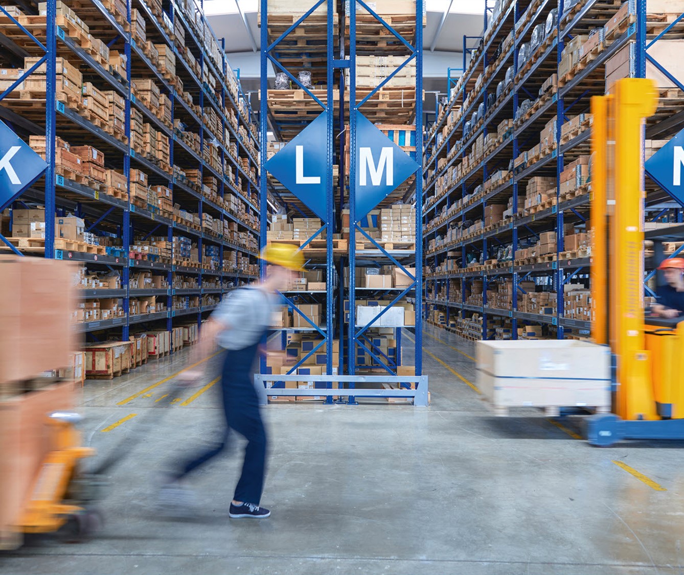 Warehouse Worker Forklift