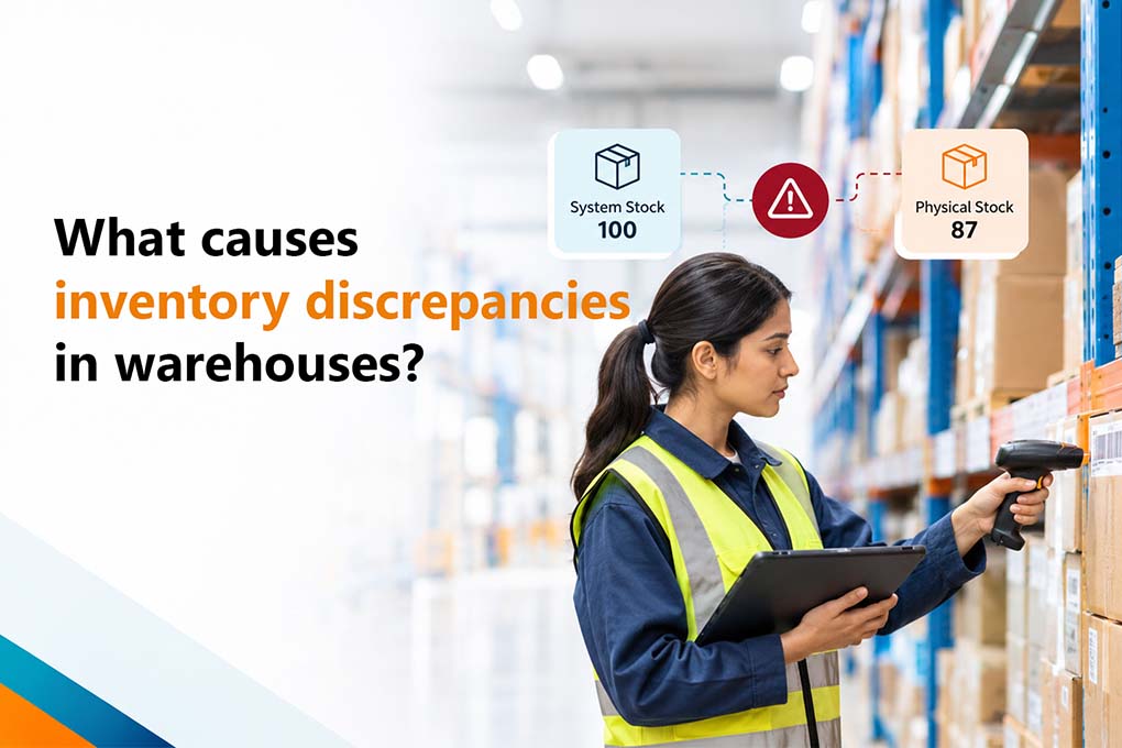 What causes inventory discrepancies in warehouses