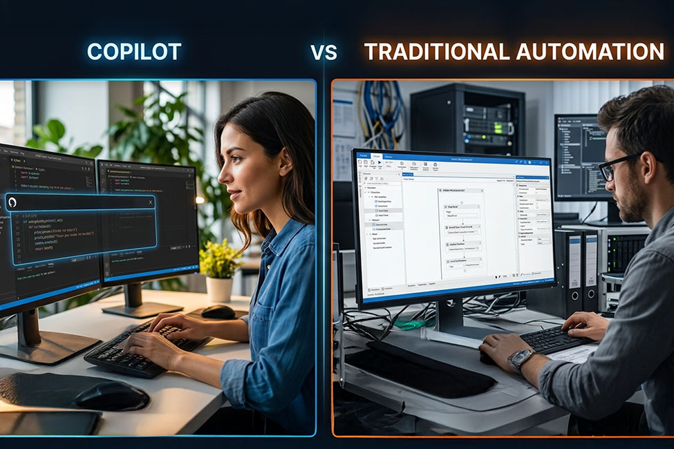 Copilot vs Traditional Automation
