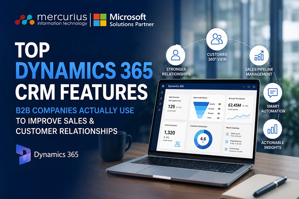 Top Dynamics 365 CRM Features B2B CompaniesActually Use to Improve Sales & CustomerRelationships