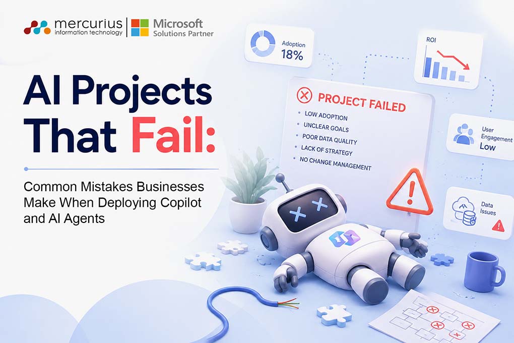 Insights 1 AI Projects That Fail: Common Mistakes Businesses Make When Deploying Copilot and AI Agents