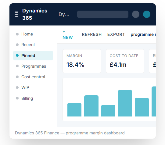 Microsoft Dynamics 365 for Aerospace & Defence 3 Finance