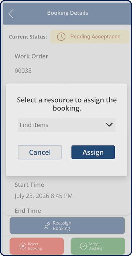 MaxField: Field Service Execution, Simplified 5 Maxfield Reassigning